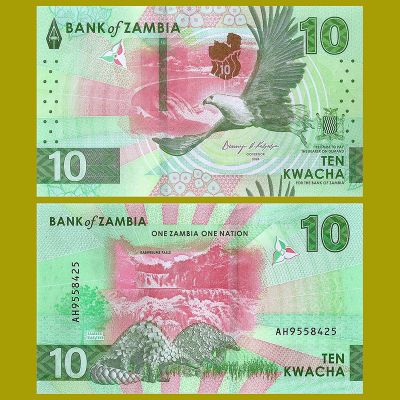 Zambia - Billete 10 Kwacha...