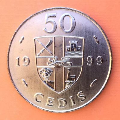 Ghana - Moneda 50 Cedis 1999