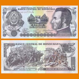 Honduras - Banknote 5 Lempiras 2008