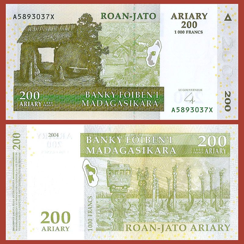 Madagascar - Banknote 200 Ariary 2004