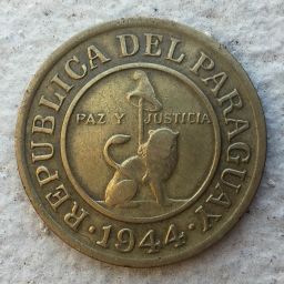 Paraguay - Coin 50 cents 1944