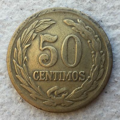 Paraguay - Coin 50 cents 1944