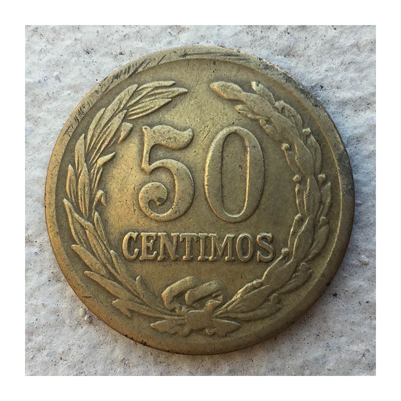 Paraguay - Moneda 50 céntimos 1944