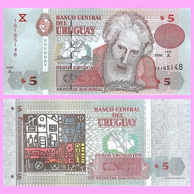 Uruguay - Billete 5 Pesos...