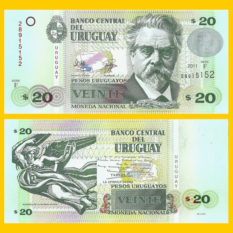Uruguay - Banknote 20 Pesos Uruguayos 2011