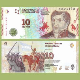 Argentina - Banknote 10 Pesos 2016