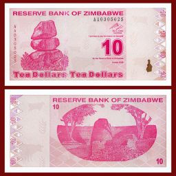 Zimbabwe - Banknote 10 Dollars 2009