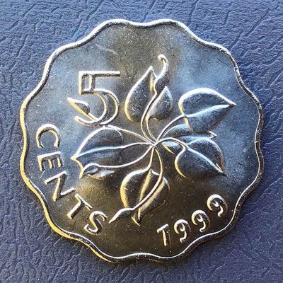 Swaziland - Coin 5 cents 1999