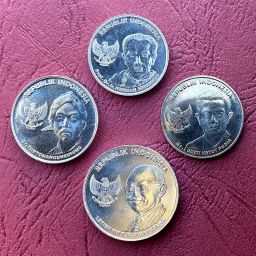 Indonesia - Lote monedas 100, 200, 500 y 1.000 Rupias 2016