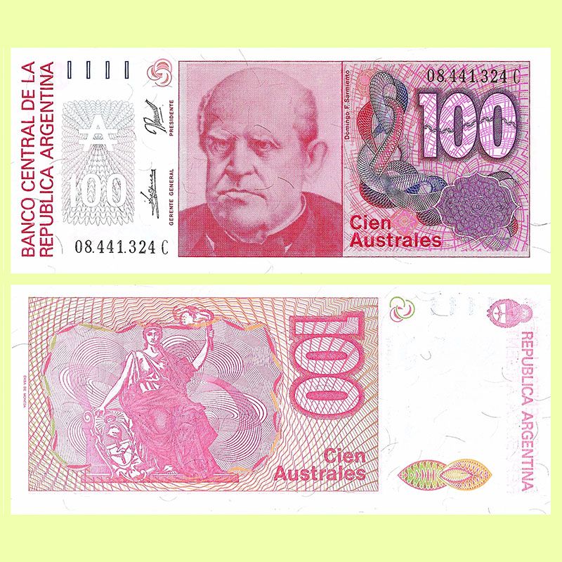 Argentina - Banknote 100 Australes 1989 (2845)
