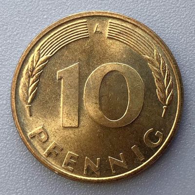 Germany - Coin 10 Pfennigs...