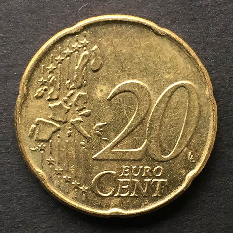 Belgium - Coin 20 Eurocents 2002