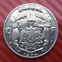 Bélgica - Moneda 10 Francos 1974