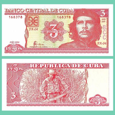 Cuba - Billete 3 Pesos 2004