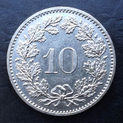 Suiza - Moneda 10 Rappen 1982