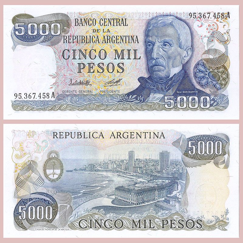 Argentina - Billete 5.000 Pesos Ley 1979