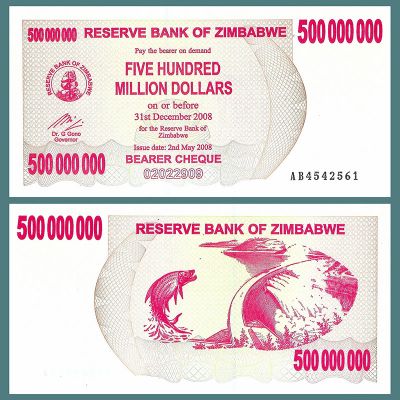 Zimbabue - Billete...