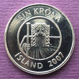 Iceland - Coin 1 Crown 2007