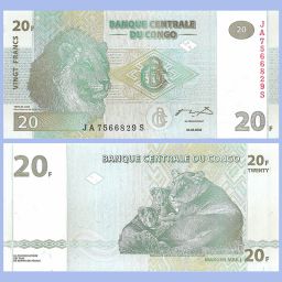 Congo democratic - Banknote 20 Francs 2003