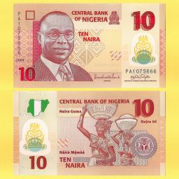 Nigeria - Billete 10 Naira 2009