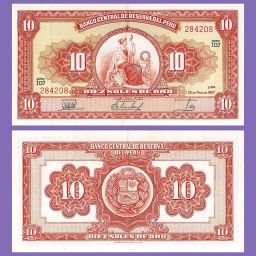 Peru - Banknote 10 Soles de oro 1967