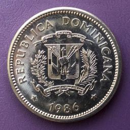 Dominican Republic - Coin 5 cents 1986