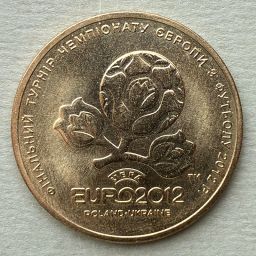 Ukraine - Coin 1 Hrivna 2012 - Eurocup
