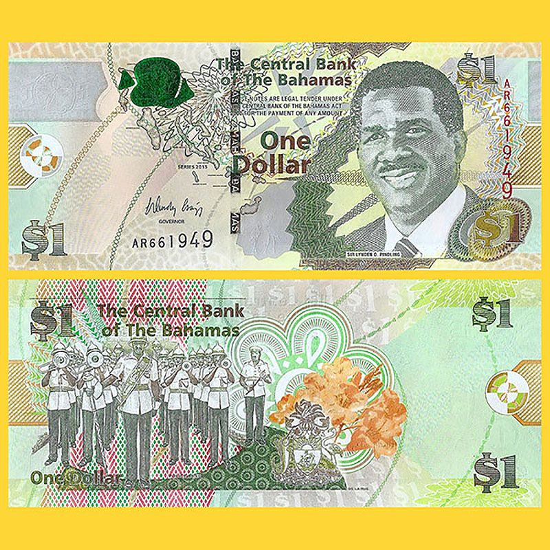 Bahamas - Billete 1 Dólar 2015