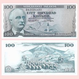 Islandia - Billete 100 Coronas 1961-1980