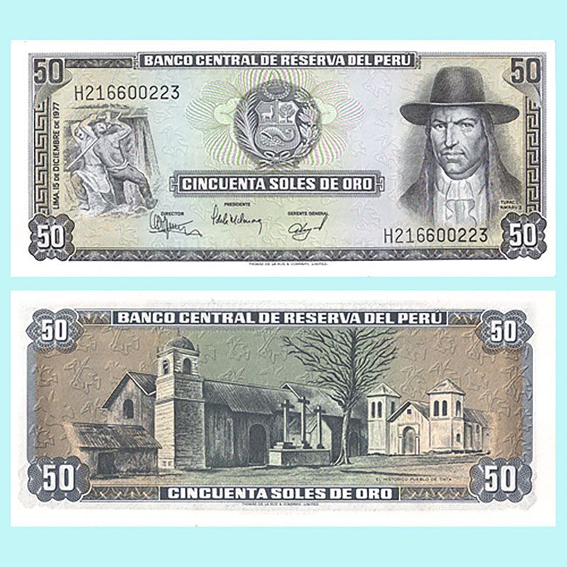Peru - Banknote 50 Soles de oro 1977