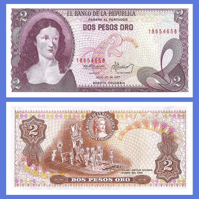 Colombia - Banknote 2 Pesos...