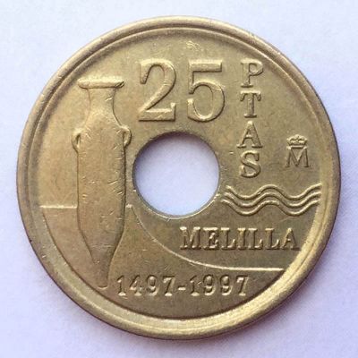 España - Moneda 25 Pesetas...
