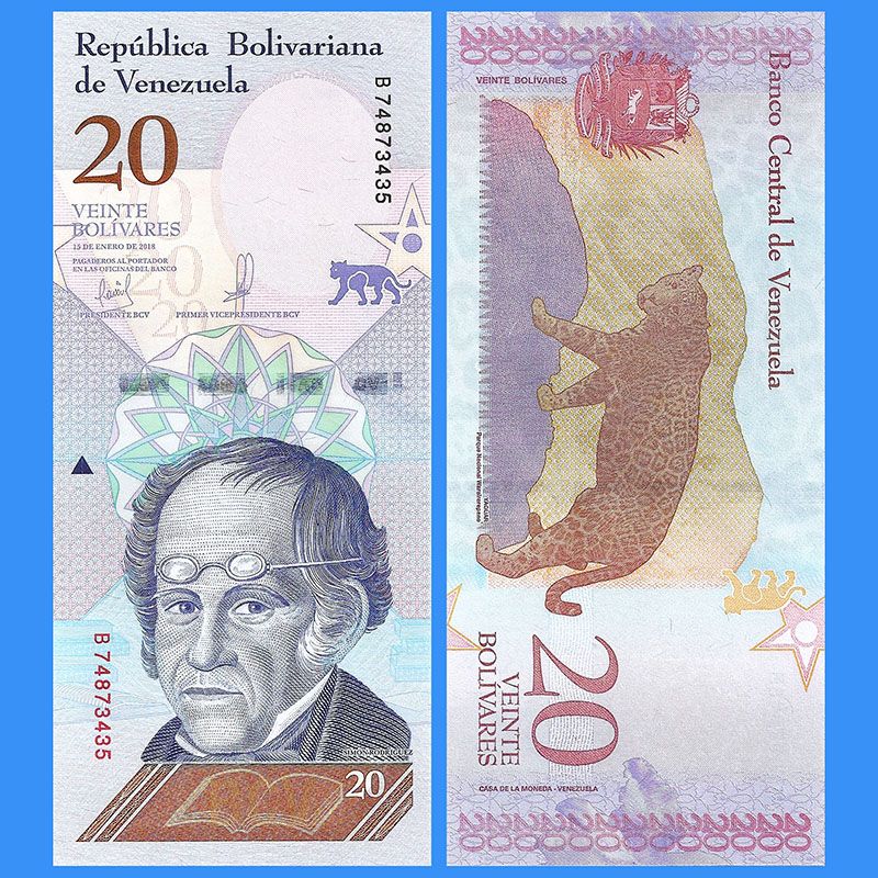 Venezuela - Banknote 20 Bolivares Fuertes 2018