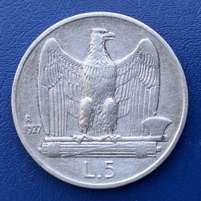 Italia - Moneda 5 Liras 1927