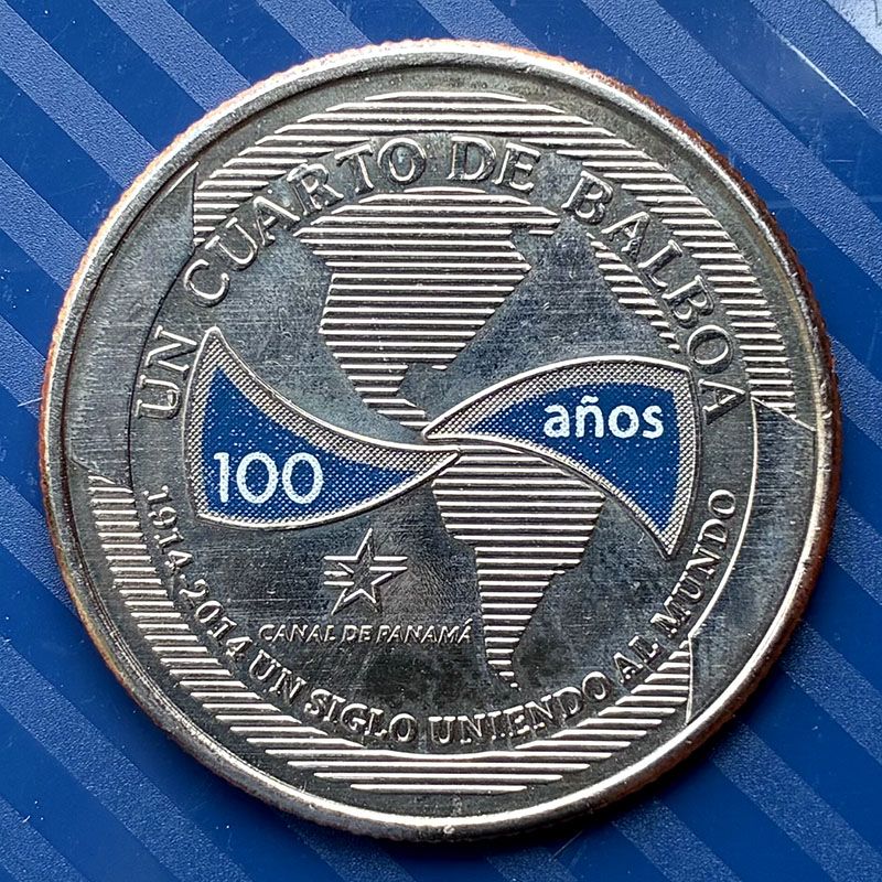 Panamá - Moneda 1/4 Balboa 2016 (coloreada)