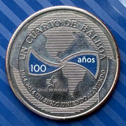 Panamá - Moneda 1/4 Balboa 2016 (coloreada)