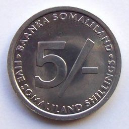 Somalilandia - Moneda 5 chelines 2005