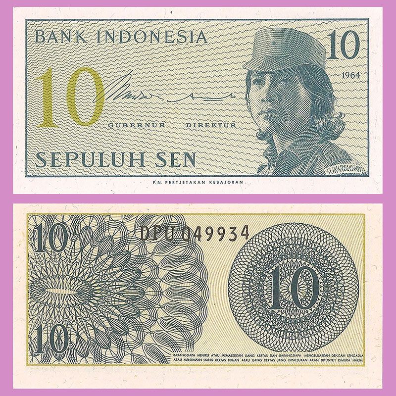 Indonesia - Billete 10 Sen 1964