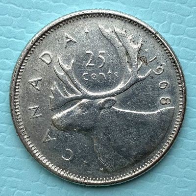 Canadá - Moneda 25 centavos...