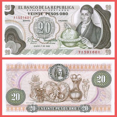Colombia - Billete 20 Pesos...