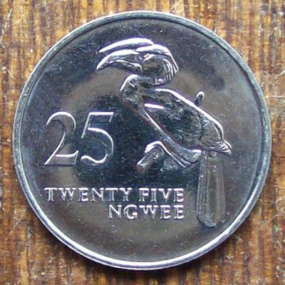 Zambia - Moneda 25 Ngwee 1992