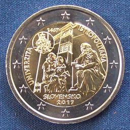 Eslovaquia - Moneda 2 Euros 2017 - Universidad Istropolitana