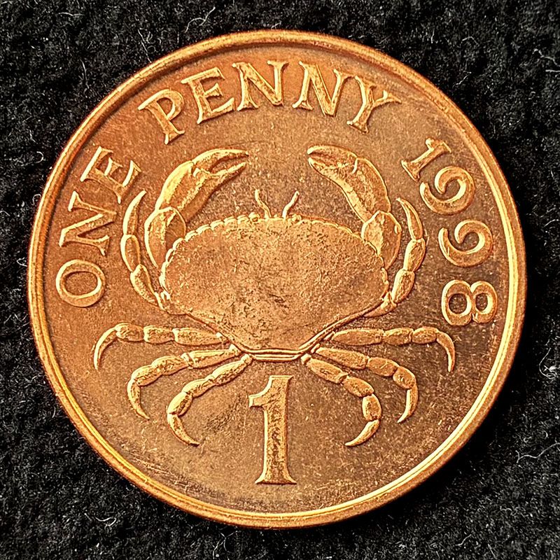 Guernsey - Moneda 1 Penique 1998