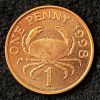 Guernsey - Moneda 1 Penique 1998