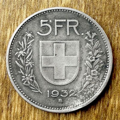 Suiza - Moneda 5 Francos 1932