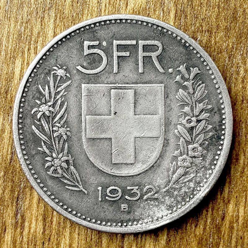 Suiza - Moneda 5 Francos 1932