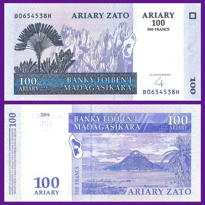 Madagascar - Billete 100...