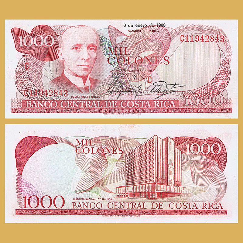 Costa Rica - Billete 1.000 Colones 1988