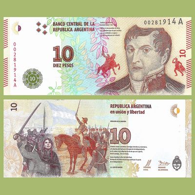 Argentina - Billete 10...