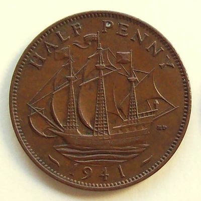 Gran Bretaña - Moneda 1/2...